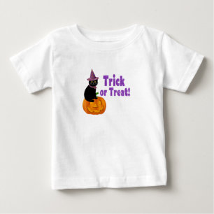 T-shirt Pour Bébé Joli bébé trick or treat à paillettes violettes