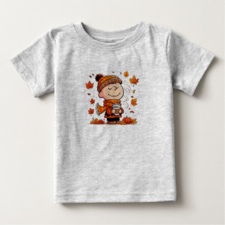 T-shirt Pour Bébé Joli Citrouille Linus Fall Toddler & Baby T-Shir