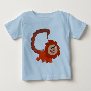 T-shirt Pour Bébé Joli dessin souriant Manticore T-shirt bébé