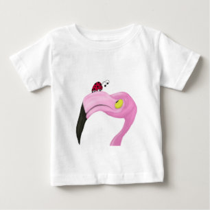 T-shirt Pour Bébé Joli Flamant rose rose