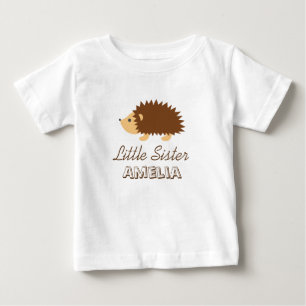 T-shirt Pour Bébé Joli hérisson petite soeur petite robe de corps ro