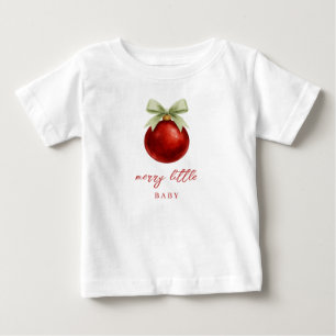 T-shirt Pour Bébé Joli petit Noël élégant et joyeux