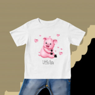 T-shirt Pour Bébé Joli petit porc
