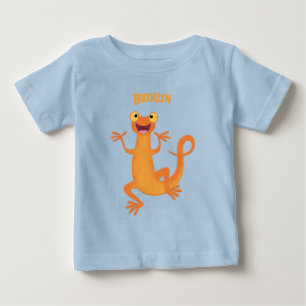 T-shirt Pour Bébé Joli triton orangé joyeux