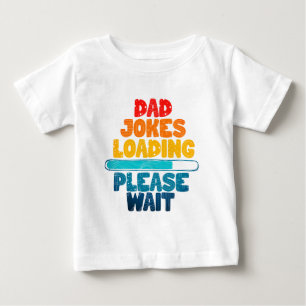 T-shirt Pour Bébé Jolie conception de texte papa Joke Chargement Veu