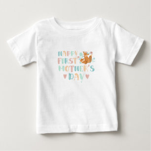 T-shirt Pour Bébé Jolie première journée des mères Typographie du Bo