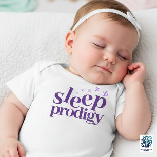 T-shirt Pour Bébé Jolie prodige de sommeil Word Art