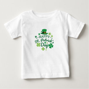 T-shirt Pour Bébé Jolie St. Patrick's Day Lucky Celebrate Print