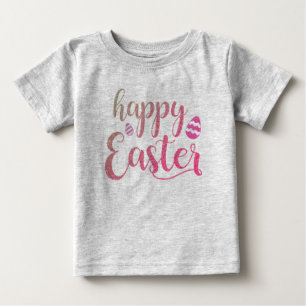 T-shirt Pour Bébé Jolie Typographie de Pâques Oeuf de Pâques