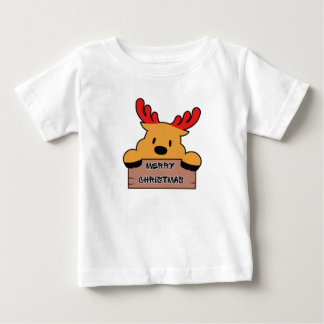 T-shirt Pour Bébé Jolis dessins animés de rennes de Noël