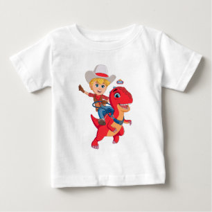 T-shirt Pour Bébé Jon et Blitz   Dino Ranch