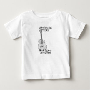 T-shirt Pour Bébé Jouer à la guitare est toujours une bonne idée. B 