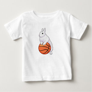 T-shirt Pour Bébé Joueur de basket-ball Bunny