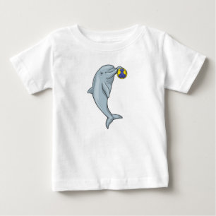 T-shirt Pour Bébé Joueur de handball Dauphin Handball