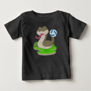 T-shirt Pour Bébé Joueur de volley-ball serpent