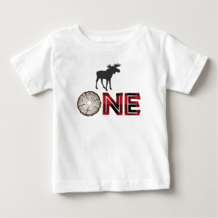 T-shirt Pour Bébé Jour d'anniversaire de Lumberjack ONE Shirt - Moos