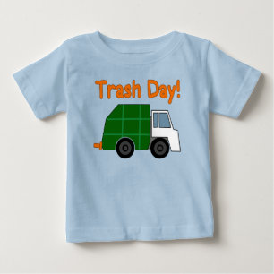 T-shirt Pour Bébé Jour de déchets ! - Règle de camions à ordures