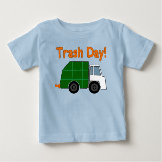 T-shirt Pour Bébé Jour de déchets ! - Règle de camions à ordures