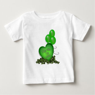 T-shirt Pour Bébé Jour de la Saint Patrick Kiss me Im Irish Balloons