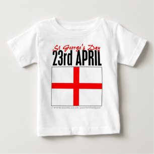 T-shirt Pour Bébé Jour de l'Angleterre, St George