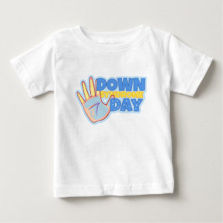 T-SHIRT POUR BÉBÉ JOURNÉE SYNDROME MONDIALE VERS LE BAS