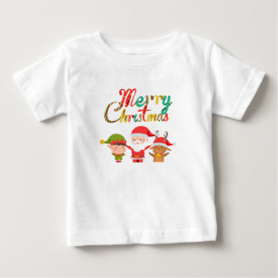 T-shirt Pour Bébé Joyeux elfe de Noël