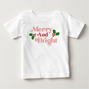 T-shirt Pour Bébé Joyeux et lumineux - Typographie classique de vaca