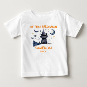 T-shirt Pour Bébé Joyeux Halloween Aquarelle