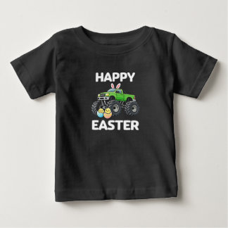 T-shirt Pour Bébé Joyeux Monster Truck Enfants Vacances de Pâques