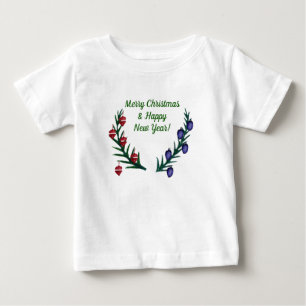 T-shirt Pour Bébé Joyeux Noël, Bonne année
