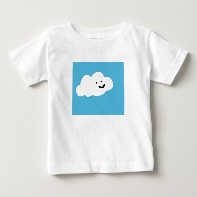 T-shirt Pour Bébé "Joyeux nuage" (Devant)