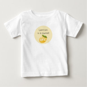 T-shirt Pour Bébé Joyeux premier anniversaire Lemon