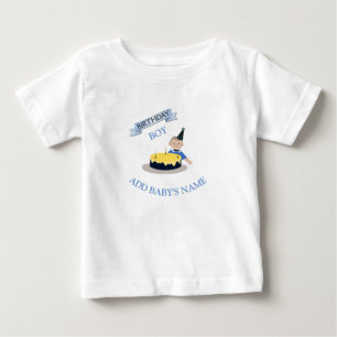 T-shirt Pour Bébé Joyeux premier anniversaire mignon bébé garçon Cus
