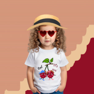 T-shirt Pour Bébé Jumeaux cerise