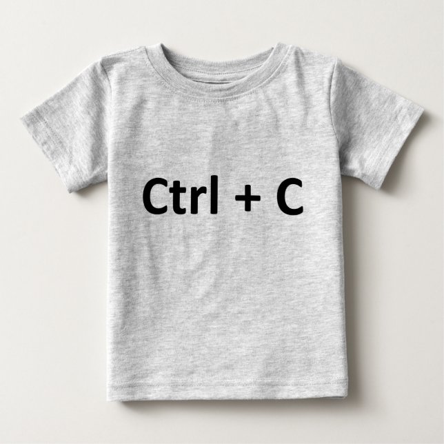 T-shirt Pour Bébé Jumeaux de pâte de copie de CTRL C CTRL V (Devant)
