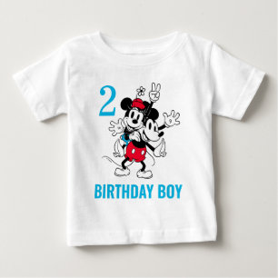 T-shirt Pour Bébé Jumeaux Mickey et Minnie Mouse Garçon d'anniversai