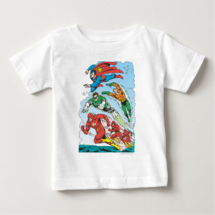 T-shirt Pour Bébé Justice League of America Group 3
