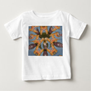 T-shirt Pour Bébé Kaleidoscope Giraffe Mandala : Safari Art Abstrait
