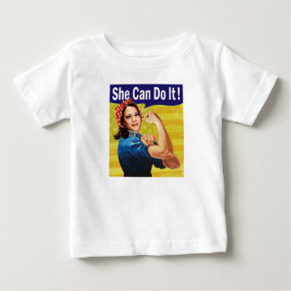 T-shirt Pour Bébé Kamala Harris Elle peut le faire Bébé Jersey fine