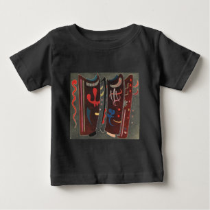 T-shirt Pour Bébé Kandinsky Brown avec Supplément Abstrait