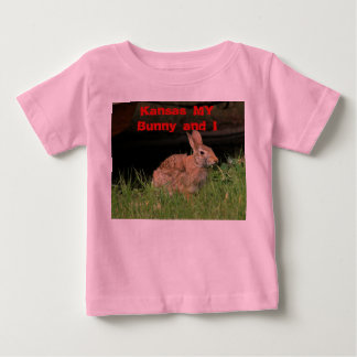 T-shirt Pour Bébé Kansas My Bunny et je Ruffle T-shirt.