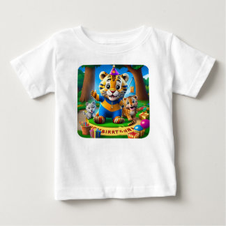 T-shirt Pour Bébé Kids Tiger's Neighborhood 2nd Birthday