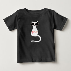 T-shirt Pour Bébé Kitten Me First Birthday Shirt