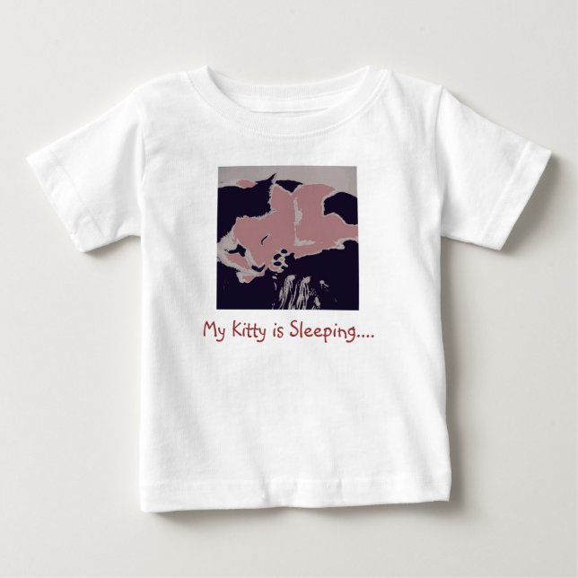 T-shirt Pour Bébé Kitty Cat (Devant)