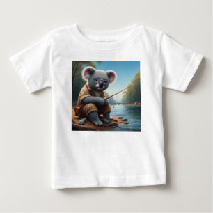 T-shirt Pour Bébé Koala Fishing