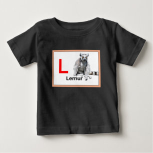 T-shirt Pour Bébé L est pour Lemur