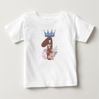 T-shirt Pour Bébé La 1ère chemise anniversaire du Little King"