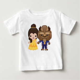 T-shirt Pour Bébé La beauté et la bête Emoji