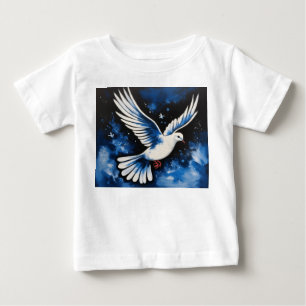 T-shirt Pour Bébé La colombe acrylique de la paix : un symbole de l'