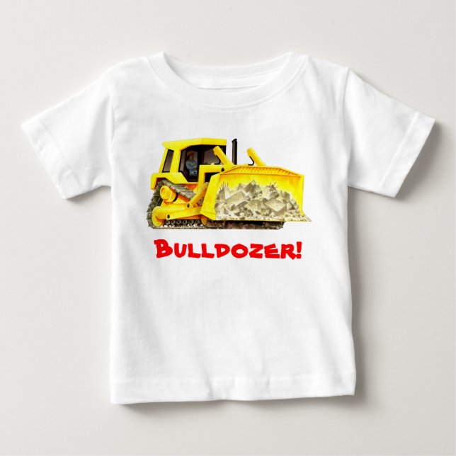 T-shirt Pour Bébé La construction faite sur commande de l'enfant (Devant)